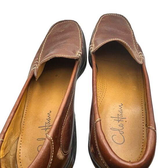 Cole Haan Loafers Mens Size 12 M Brown Leather Slip On Casual Shoes Square Toe main image 14